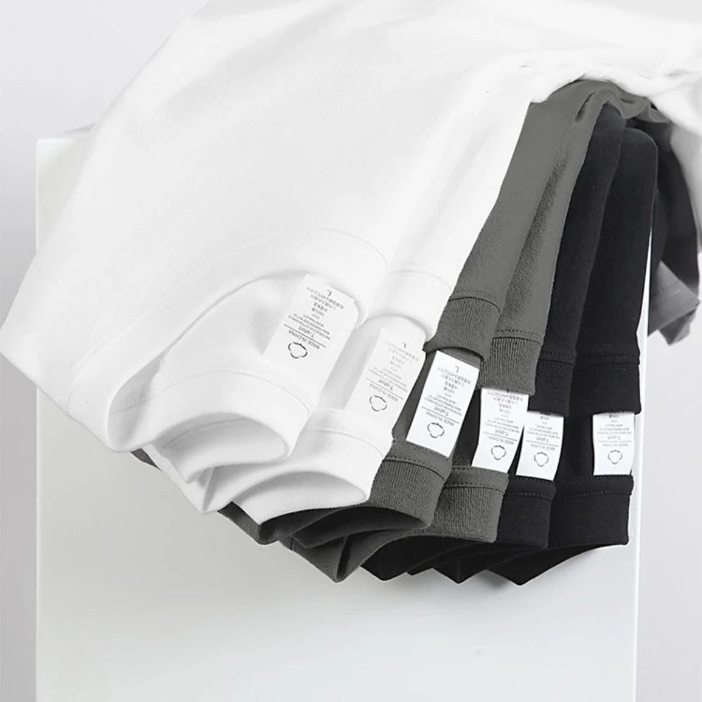 2 Pack 100% Cotton Solid T Shirts Men and Women