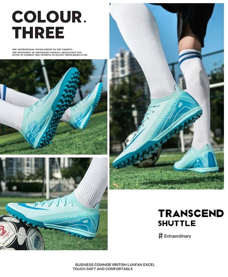 Men and Women Professional Training Football Cleats Ultralight Soccer Shoes