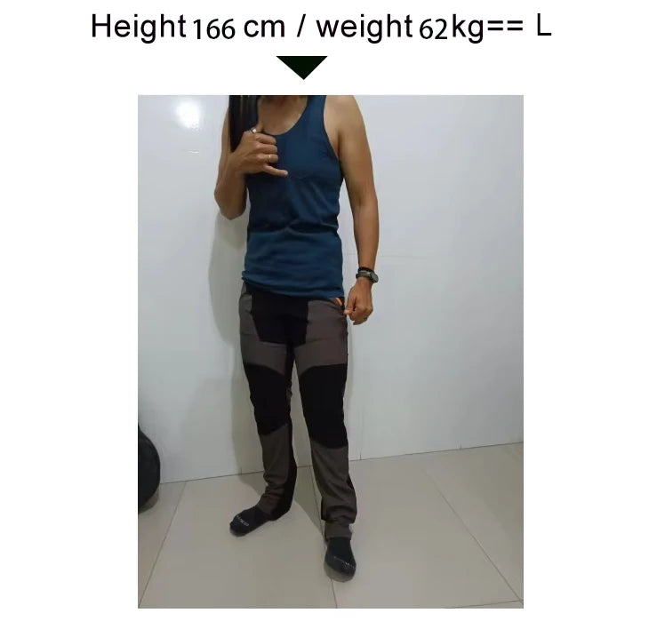 Men Sports Breathable Pants Hiking Trousers Camping Splash Prevention Quick Dry UV Resistant Elastic Thin