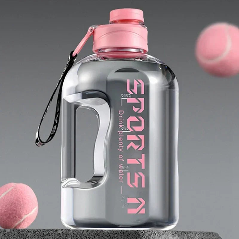 1.7L/2.7L Large Capacity Water Bottle For Fitness Sports