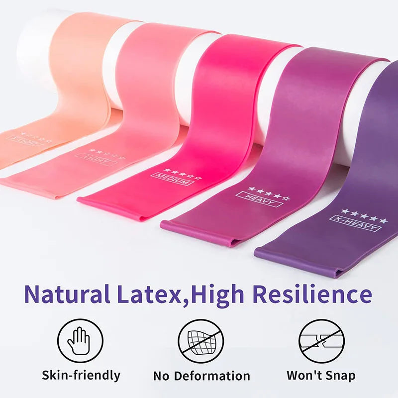 Resistance Loop Exercise Bands 5 Different Resistance Levels Elastic Band