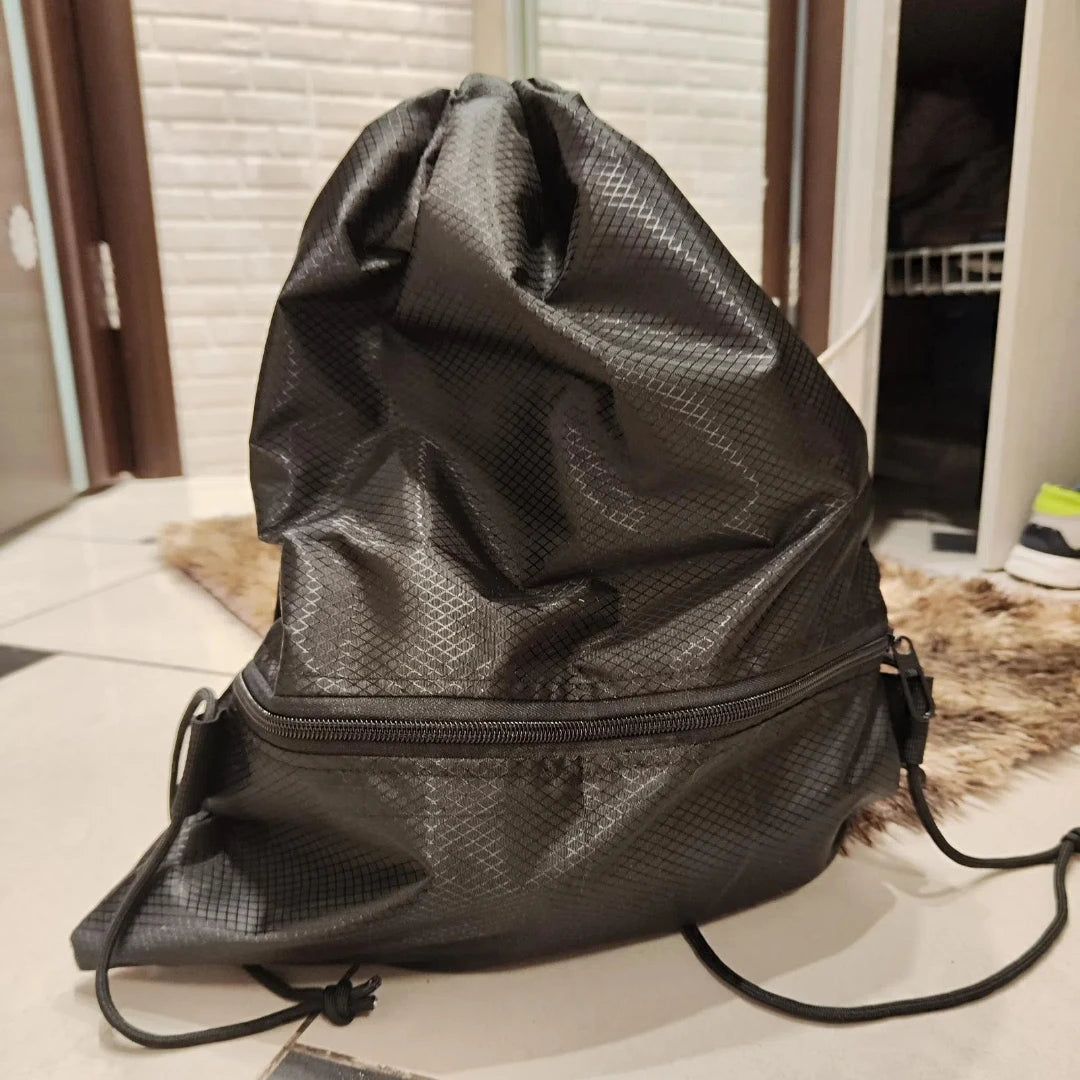 Portable Drawstring Backpack – Foldable Lightweight Bag for Travel, Gym & Outdoor