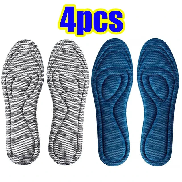 4pcs Memory Foam Orthopedic Insoles for Shoes Men and Women