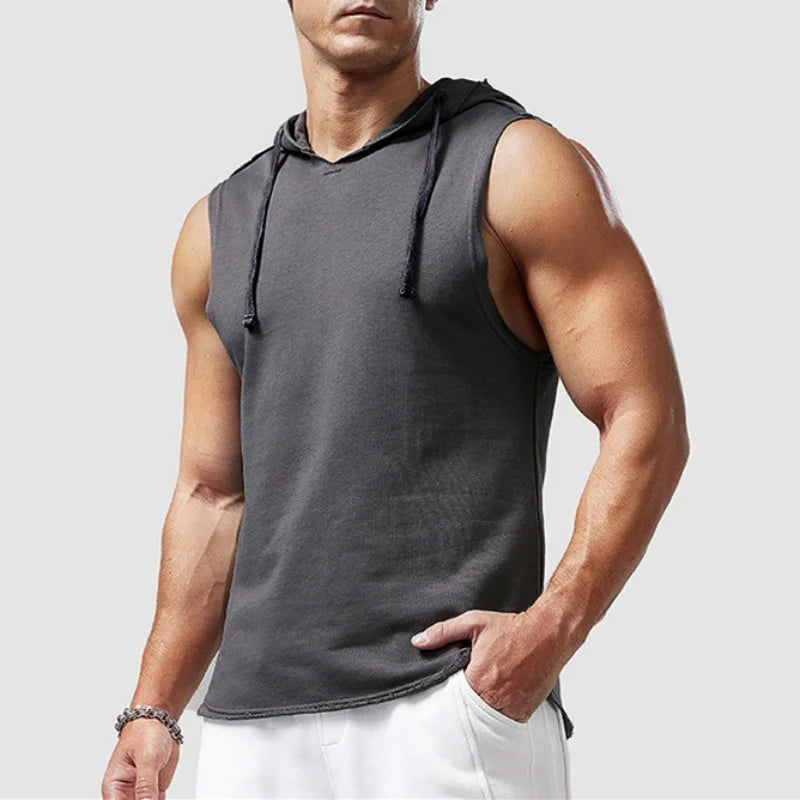 Men's Hooded Tank Top For Fitness