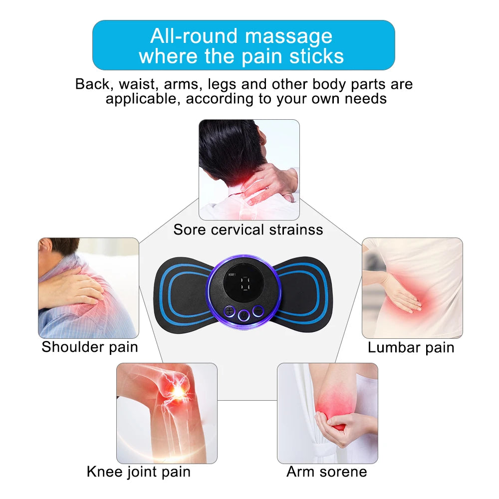 Mini Neck Massager Portable Electric Relief Device