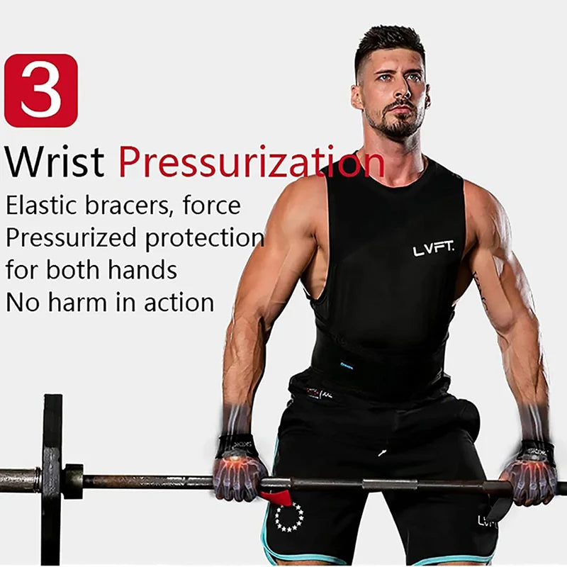 Weightlifting Wrist Straps Strength Training Booster Adjustable Non-slip Straps