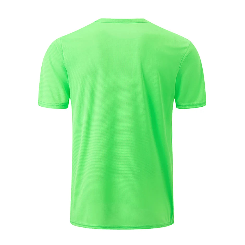Men's Solid Color Sports Short Sleeve Fitness Shirt