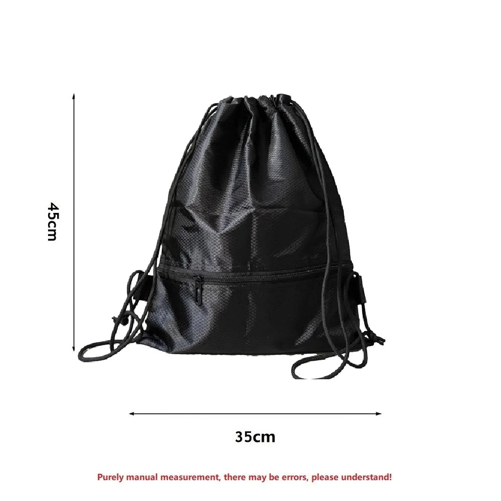 Portable Drawstring Backpack – Foldable Lightweight Bag for Travel, Gym & Outdoor