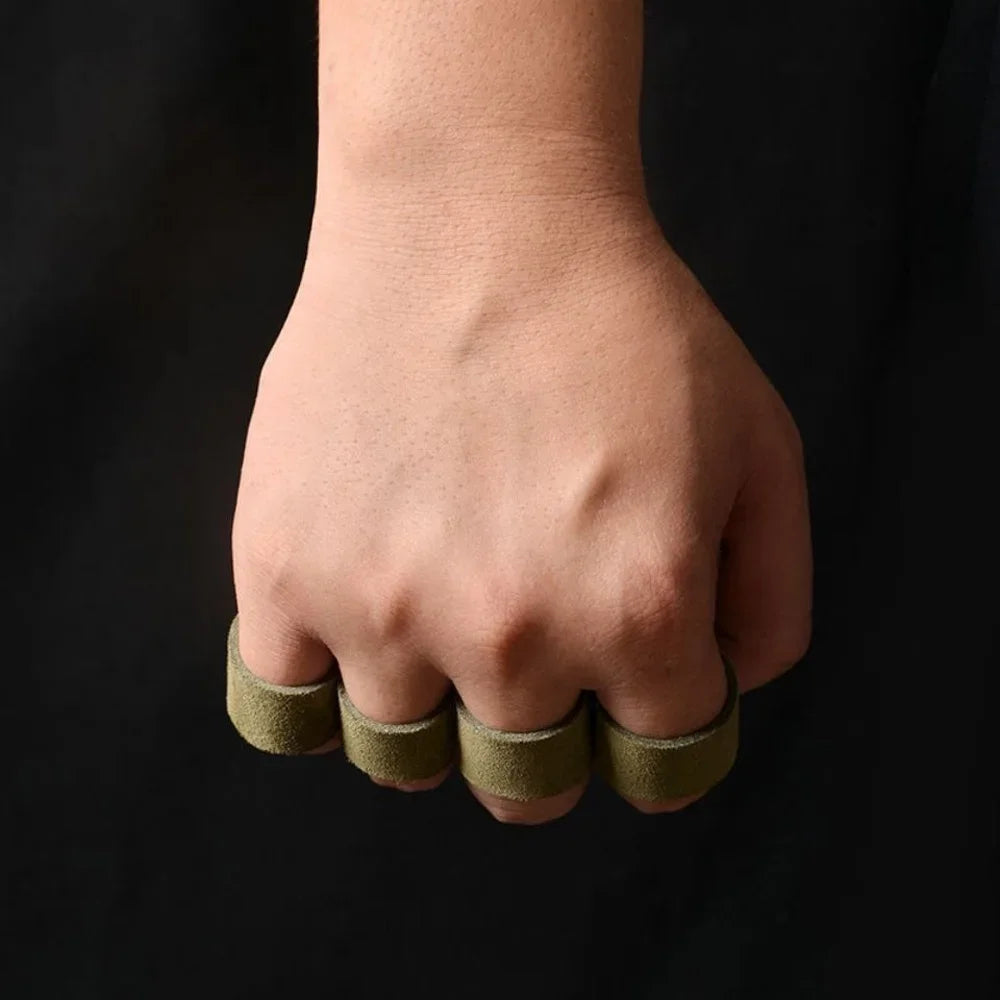 Leather Weight Lifting Training Gloves Palm Protection For Weights