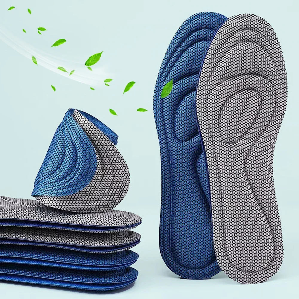 4pcs Memory Foam Orthopedic Insoles for Shoes Men and Women