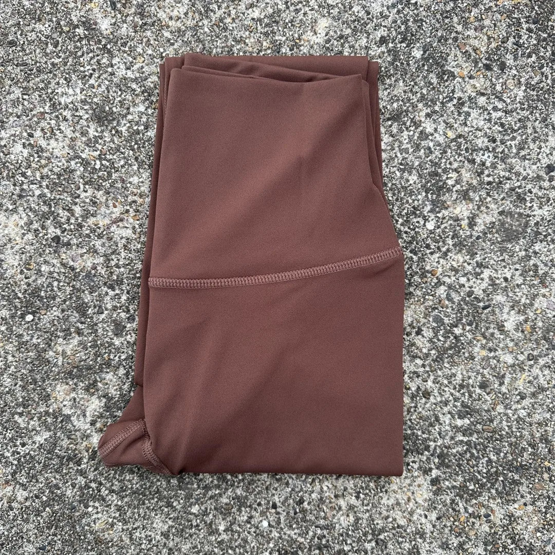 Solid Color High Waist Yoga Leggings For Women