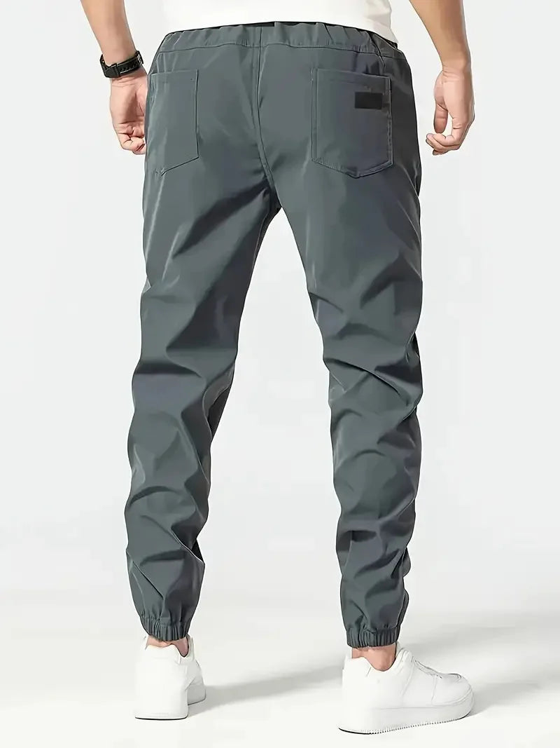 Men Pants Sports Casual Joggers Solid Color