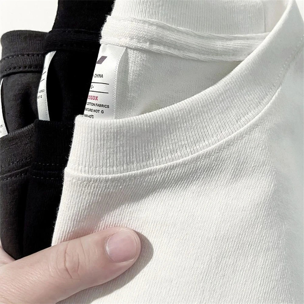 Cotton T-Shirt for Men Women Solid Color