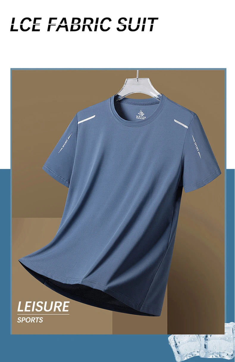 Men's Running Quick Drying T-Shirts Breathable For Sports and Fitness