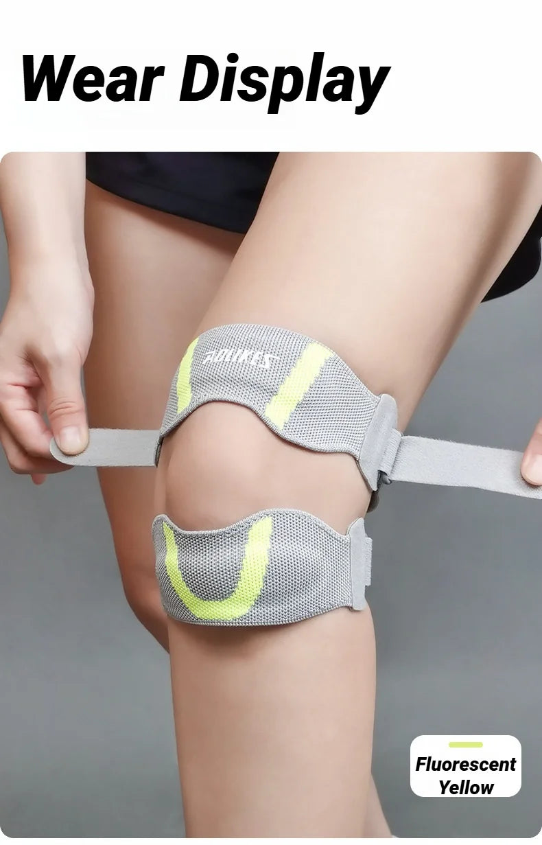 Patella Knee Strap With Silicone Pad For Patellar Tendon Support Adjustable Compression Sports Brace