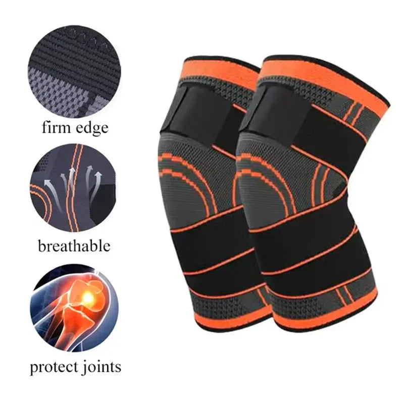 Knee Compression Brace with Adjustable Straps for Working Out