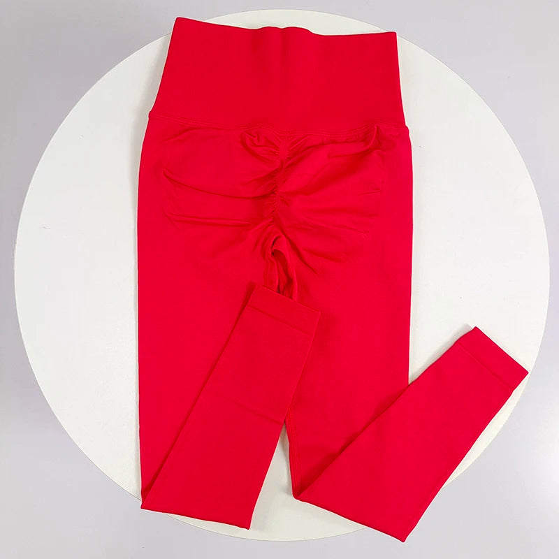 High Elastic Seamless Yoga Leggings - Women Fitness Quick Dry Push Up Sports Pants