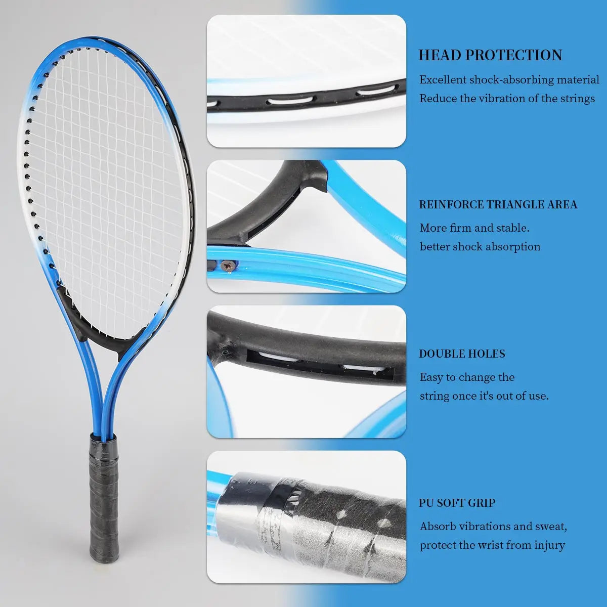 2 Pack Tennis Rackets Included Tennis Bag