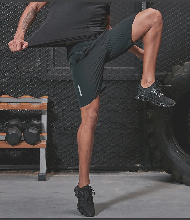 Running Shorts Men Loose Dry Fit Basketball Gym Fitness Shorts