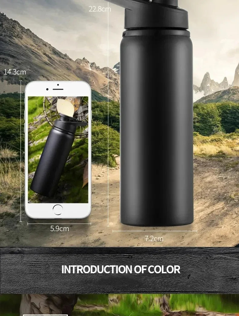 Stainless Steel Water Bottle For Outdoors and Fitness