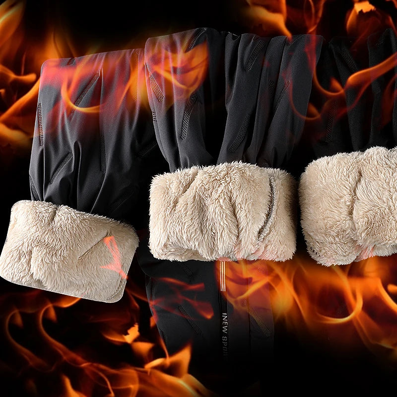 Thick Warm Winter Sweatpants for Men Thermal Trousers