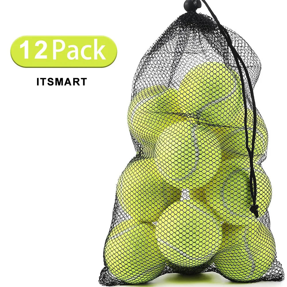 6/12 Pack Tennis Balls for Beginner High Elasticity Practice Tennis Balls With Bag