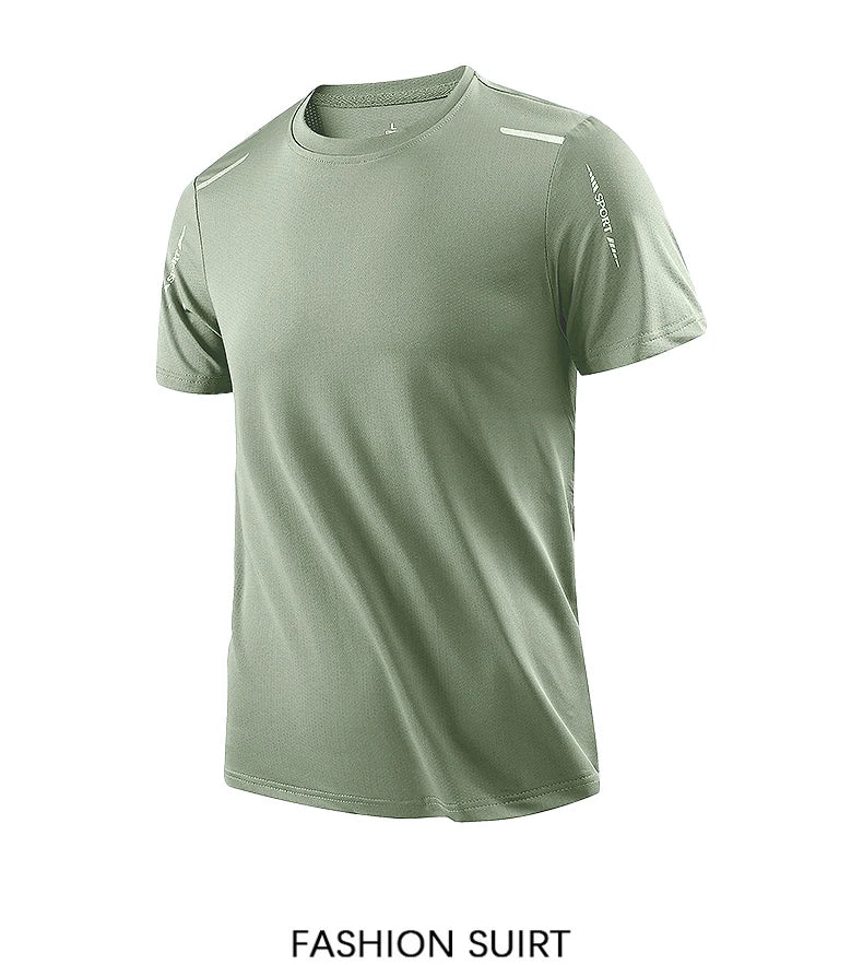 Men's Running Quick Drying T-Shirts Breathable For Sports and Fitness