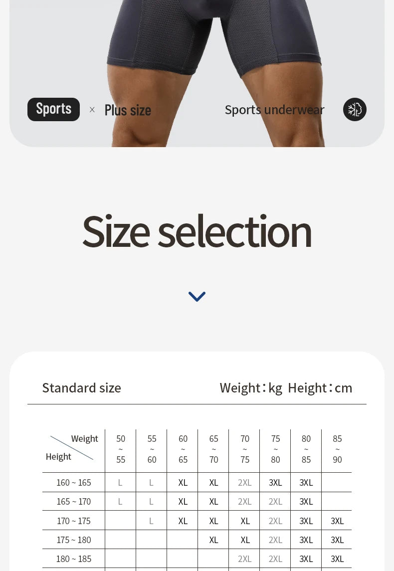 Long Sports Boxers For Men