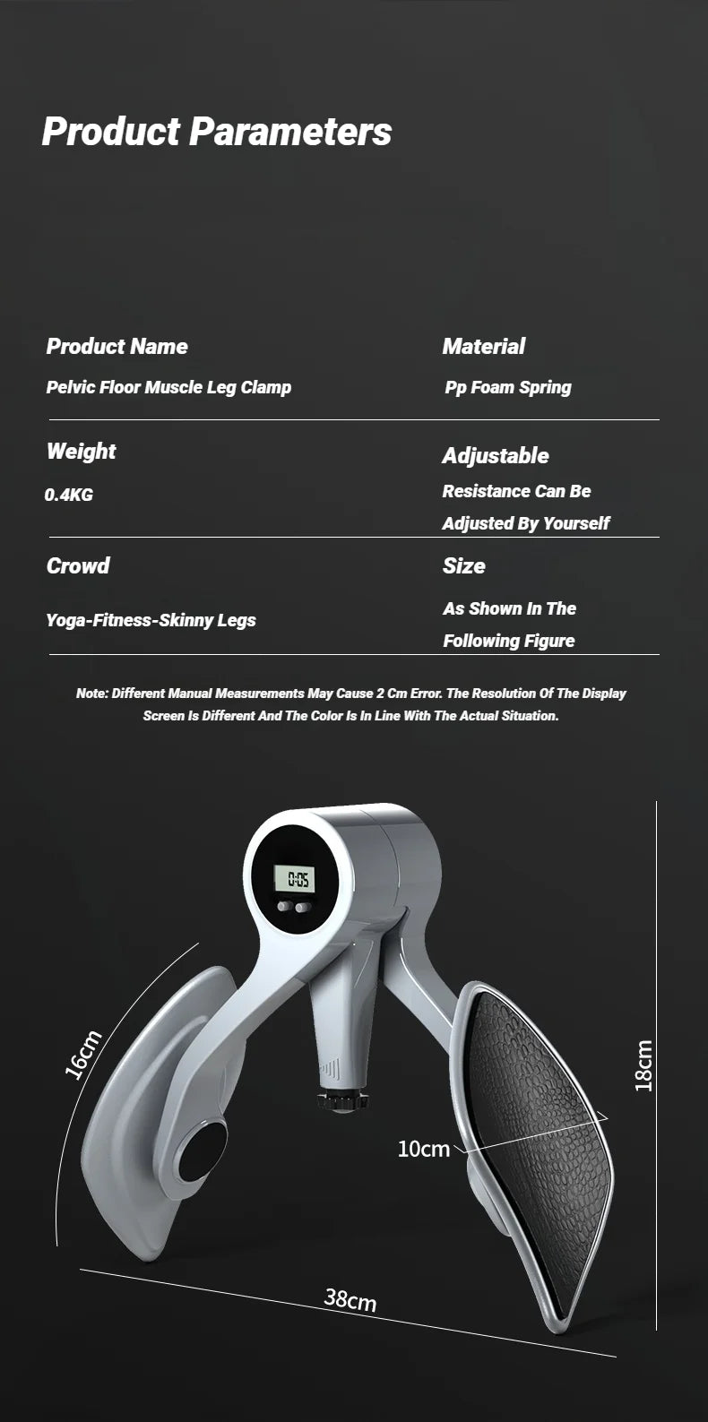 Smart Counting Fitness Equipment Pelvic Muscle Trainer Buttock For Men Women