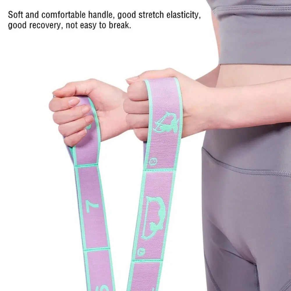 Yoga Stretching Belt Band Elastic Resistance Band For Fitness Home Workouts