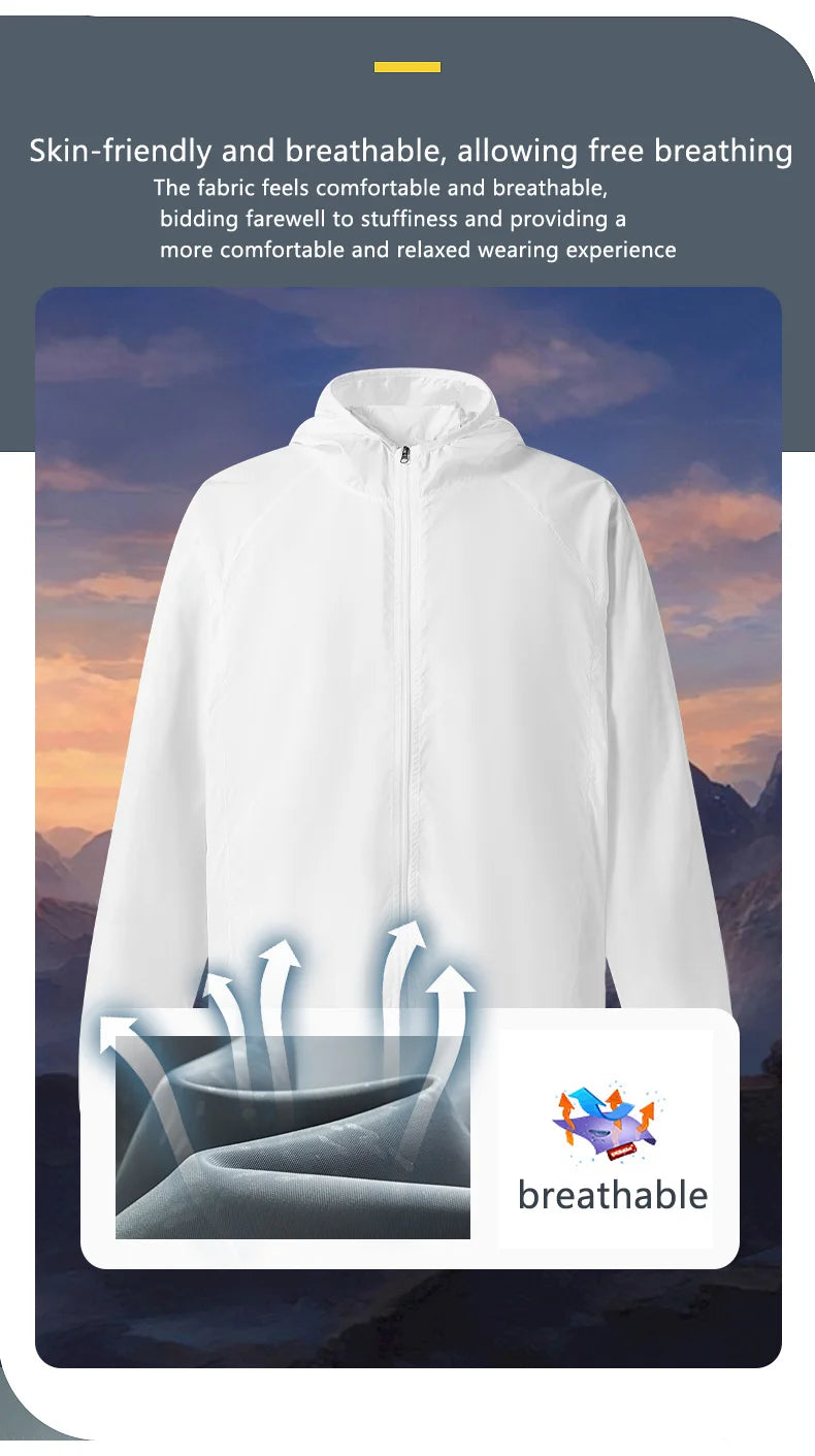 Men's Women's Waterproof Hiking Jacket Windbreaker Outdoor Coat