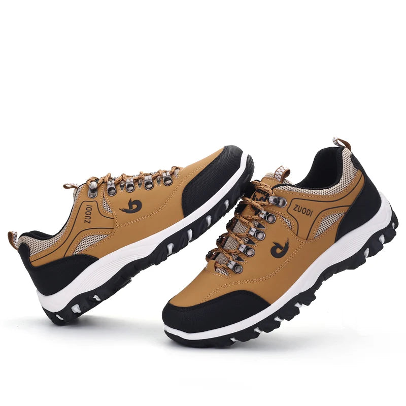 Men's Waterproof Hiking Shoes Outdoor Leather Sports Shoes