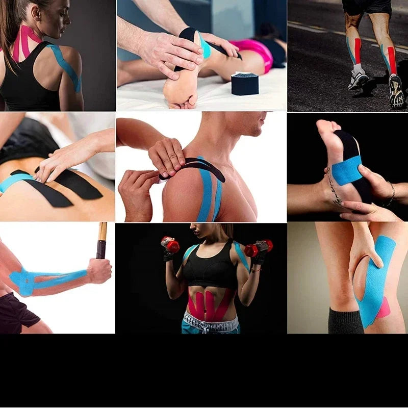 5-10 cm Sports Tape Muscle Kinesiology Pain Relief Strain Patch Athletic Recovery Bandages