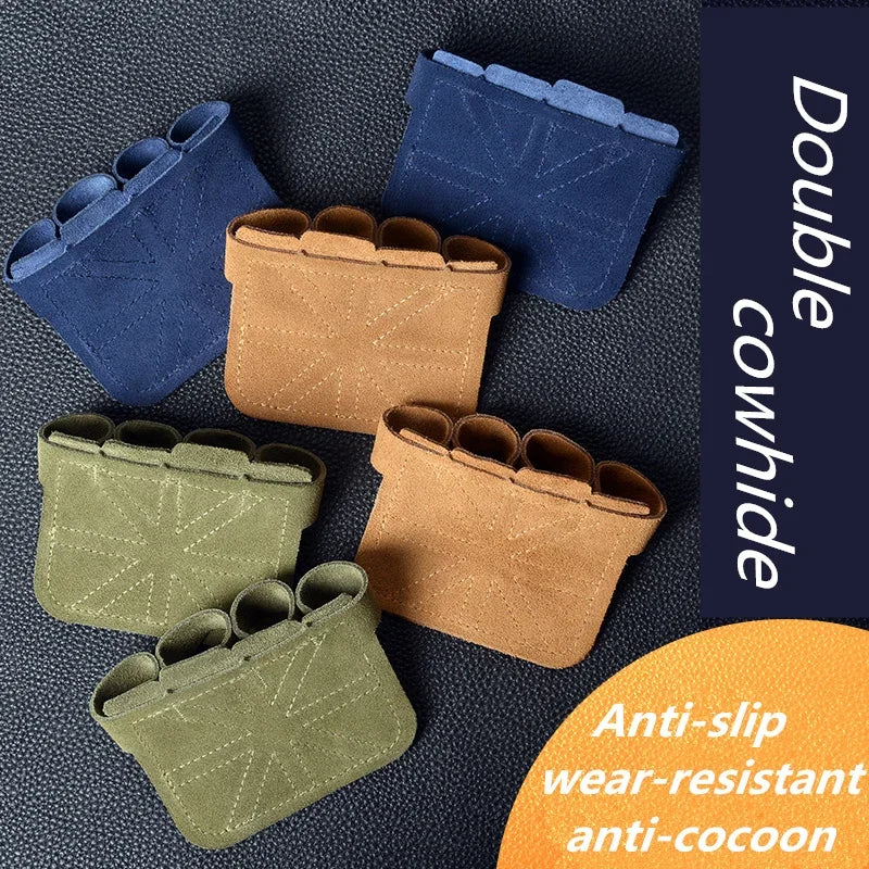 Leather Weight Lifting Training Gloves Palm Protection For Weights