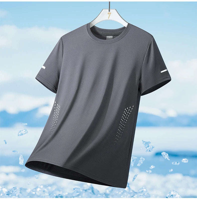 Men's Running Quick Drying T-Shirts Breathable For Sports and Fitness