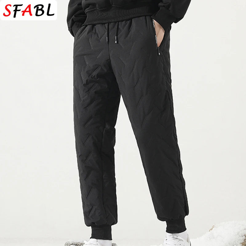 Thick Warm Winter Sweatpants for Men Thermal Trousers