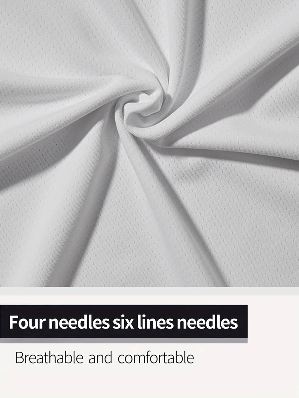 White T-Shirt 4-Pack Breathable for Fitness and Running