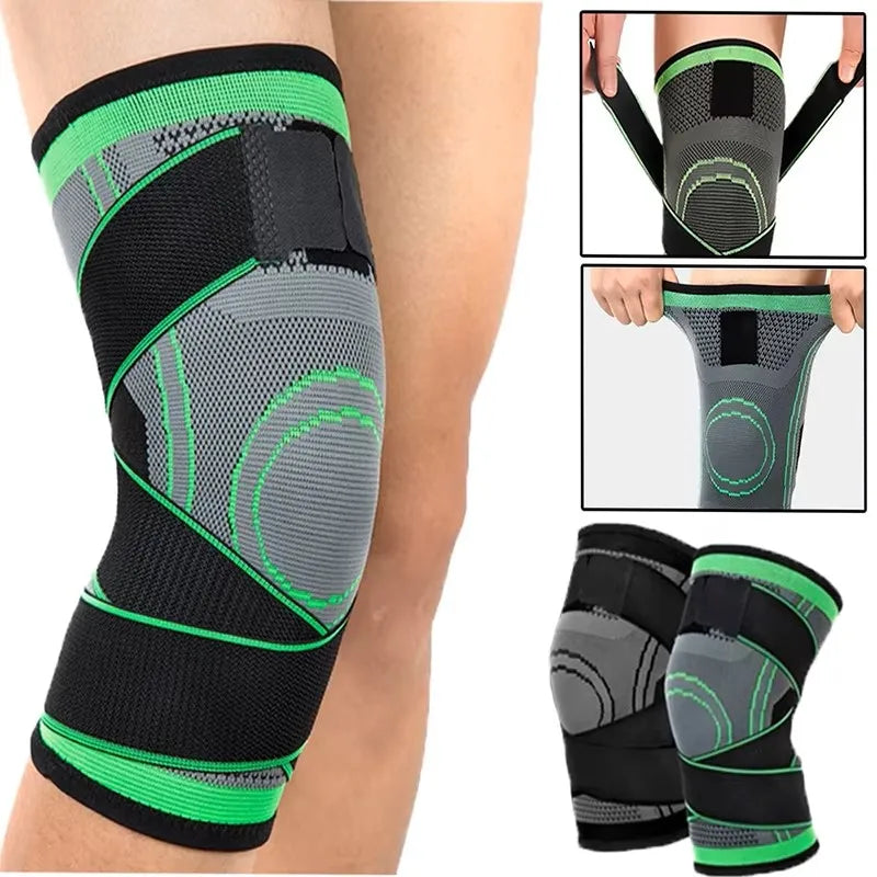 Knee Compression Brace with Adjustable Straps for Working Out