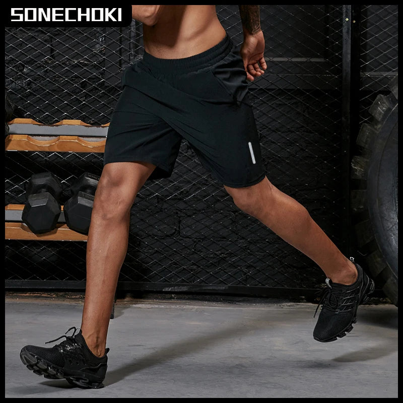 Running Shorts Men Loose Dry Fit Basketball Gym Fitness Shorts