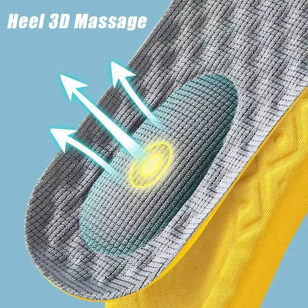 1 Pair/2Pairs Soft Latex Foam Breathable Insoles For Women Men