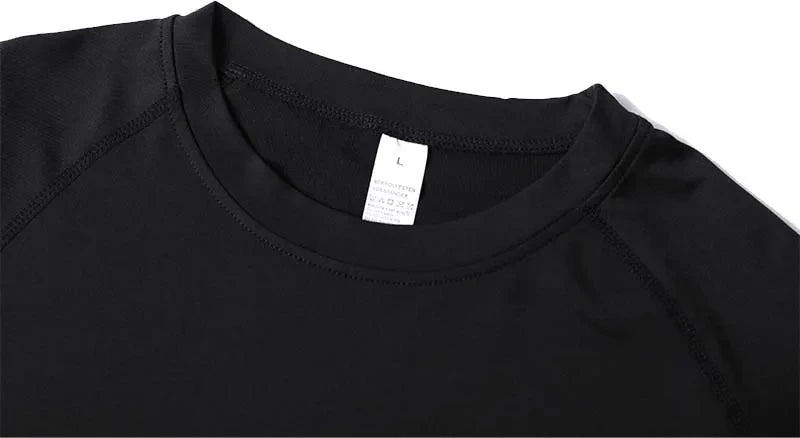 Spider Print Long Sleeve Compression Shirt for Men Fitness