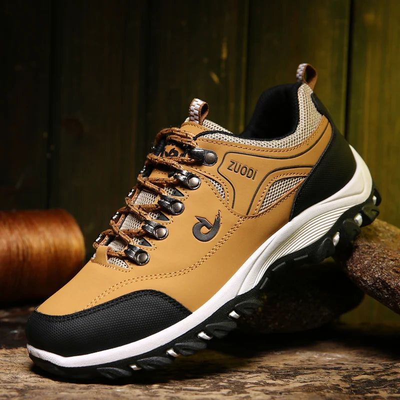 Men's Waterproof Hiking Shoes Outdoor Leather Sports Shoes