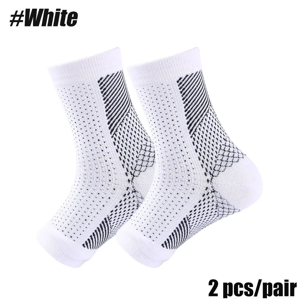 2 Pair Compression Ankle Brace For Heels Arch Support