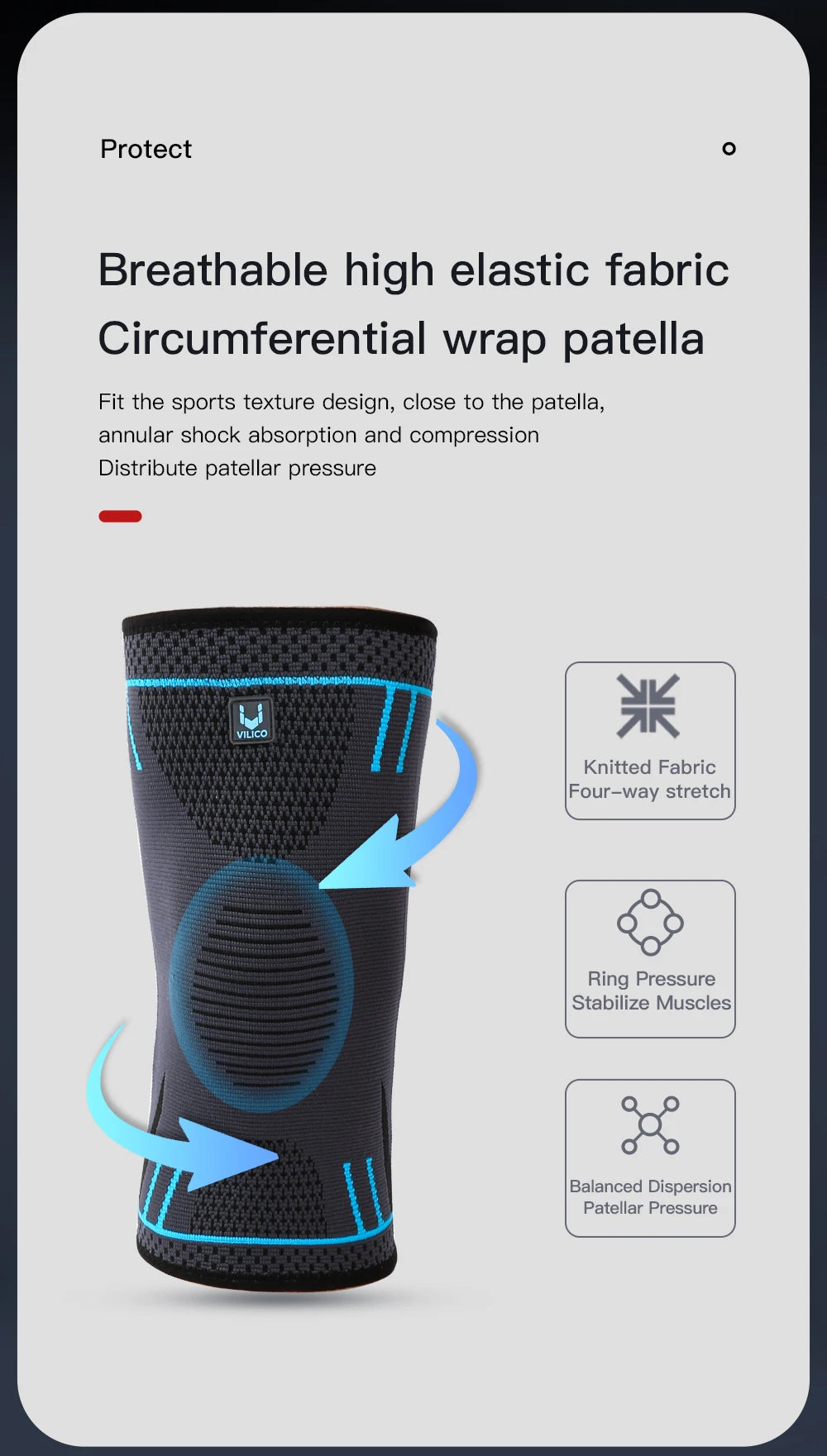 Professional Knee Support Compression Brace