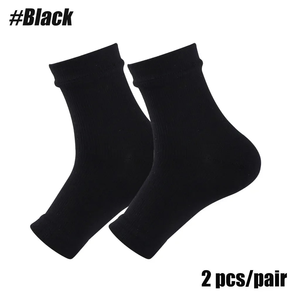 2 Pair Compression Ankle Brace For Heels Arch Support