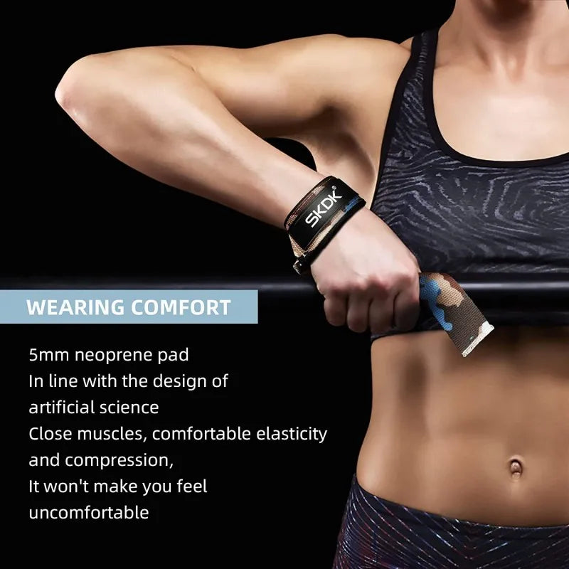 Weightlifting Wrist Straps Strength Training Booster Adjustable Non-slip Straps