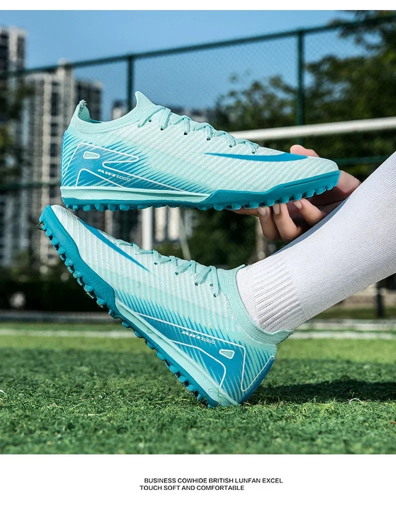Men and Women Professional Training Football Cleats Ultralight Soccer Shoes