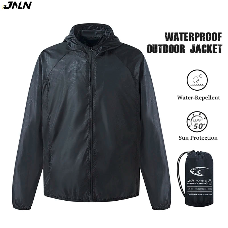 Men's Women's Waterproof Hiking Jacket Windbreaker Outdoor Coat