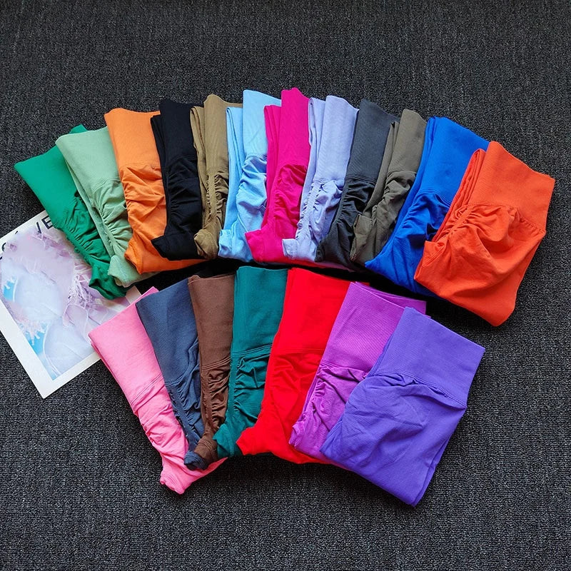 High Elastic Seamless Yoga Leggings - Women Fitness Quick Dry Push Up Sports Pants