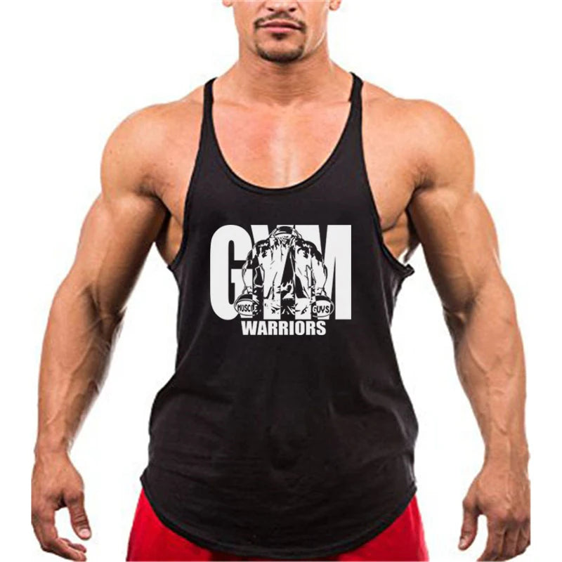 Men's Fitness Bodybuilding Cotton Tank Tops